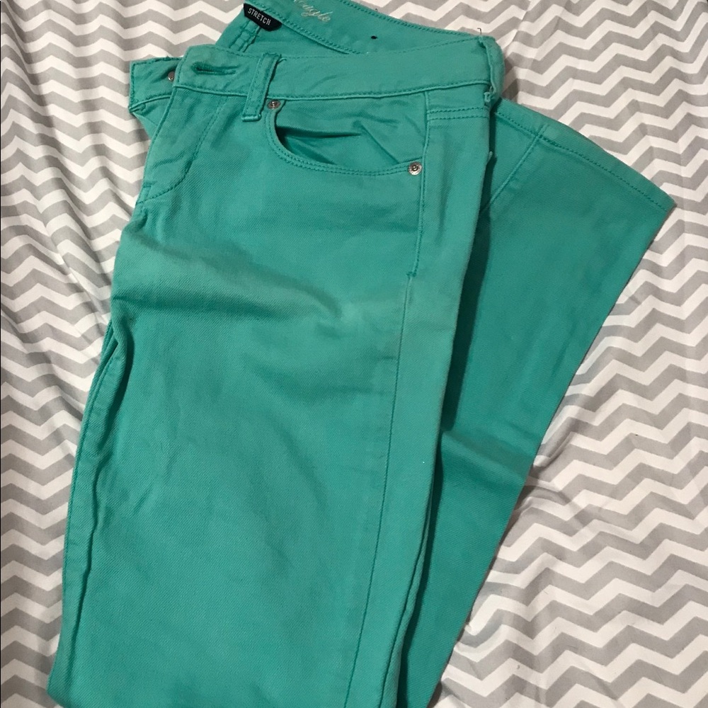 American Eagle Teal Jeggings!